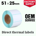 Direct thermal roll 51mmX25MMX1000PCS Dymo compatible label private label drop shipping